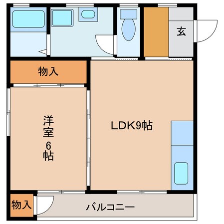 かなだコーポの物件間取画像